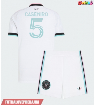 Lacne Dětský Futbalové dres Inter Miami Casemiro #5 2026-27 Krátky Rukáv - Tretina (+ trenírky)